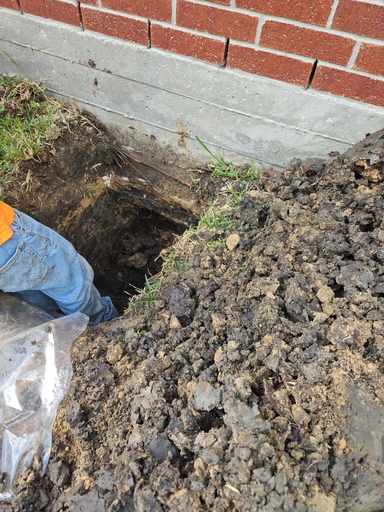 Foundation repair example in League City, TX