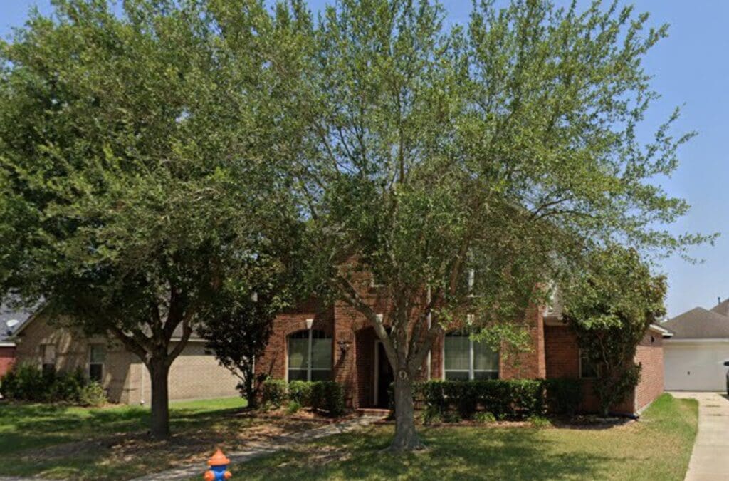 A finished home leveling job for foundation repair in Pearland, Texas